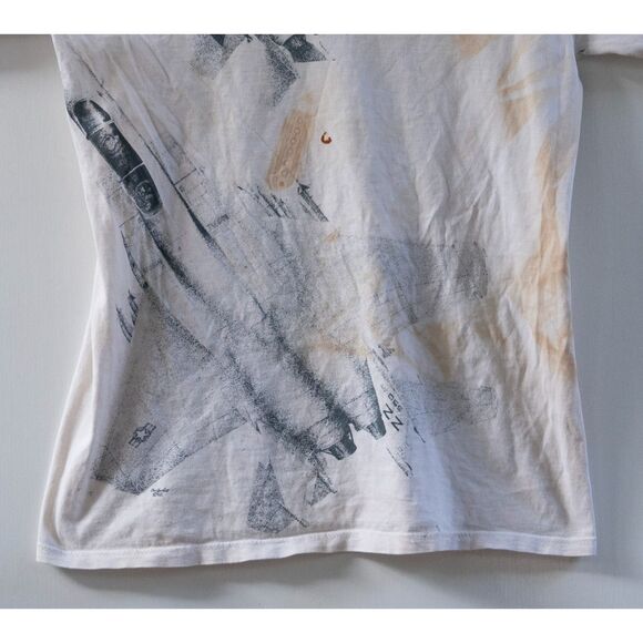 Vintage 90's 1992 USAFA Air Force Academy AOP All Over Print T-Shirt Size L - Picture 9 of 9